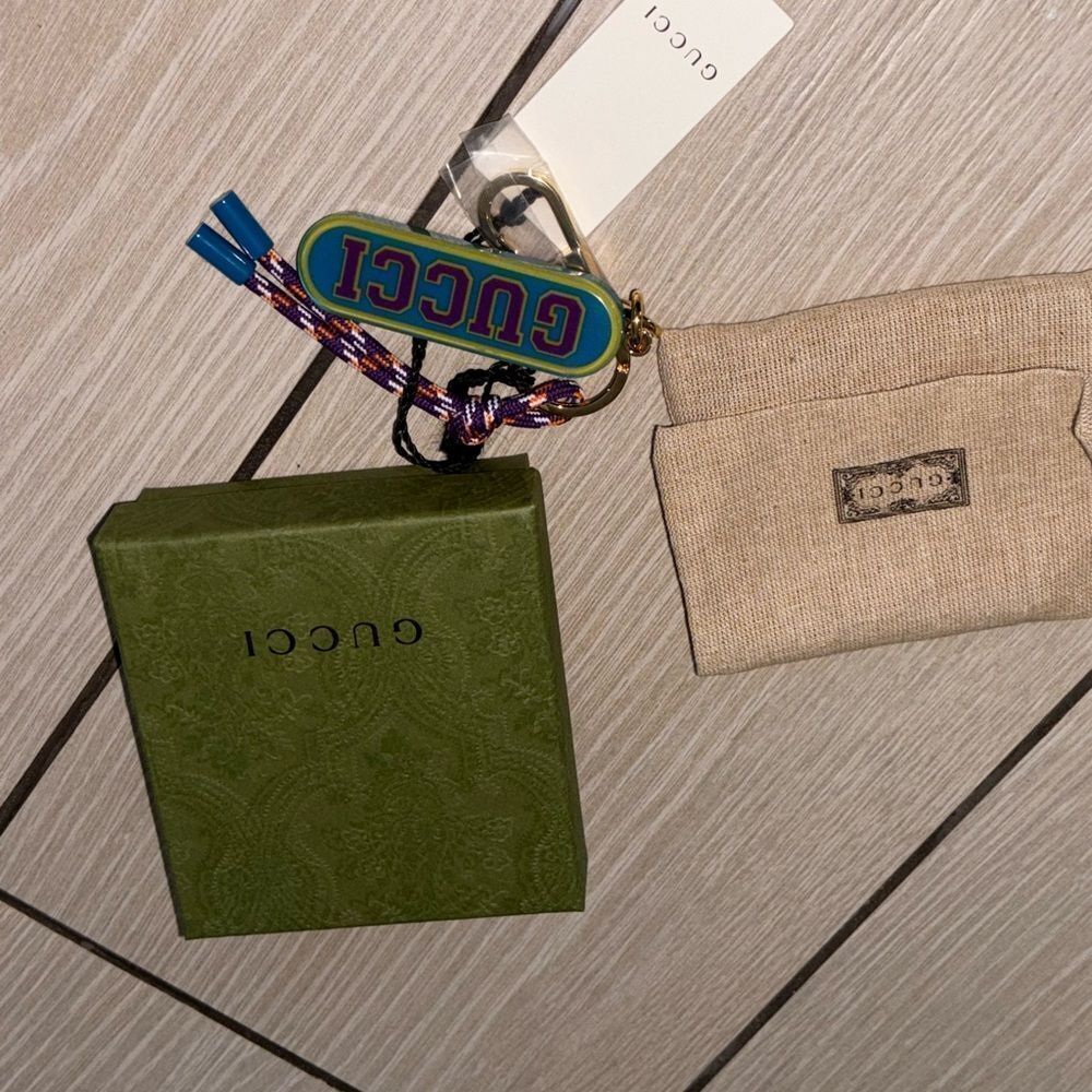 Gucci Multicolor Keychain brand new with box and dustbag